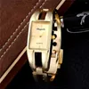 Armbandsur Luxury Gold Bangle Women Watches 2023 mode vintage stil rostfritt stål kvarts kvinnlig klocka liten armband relogio feminino