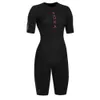 Cykeltröja sätter Roka Women's Short Sleeve Trisuit Triathlon Swimskin Summer Road Bike MTB Pro Team Jumpsuit Running Race Race Equipment 230614