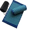 Yoga Mats Spike Acupuncture Massage Yoga Mat Cushiont/Pillow Massager appro.67*42cmAcupressure Cushion Stress Relieve Back Body Pain Mat 230613