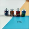 Charms 24x12mm Cute Drink Cans Dink Cisin 3D Bottle Bottle Bottle do biżuterii wykonanie przenoszenia kluczy przenoszący DIY Dostawa Smtpe Smtpe