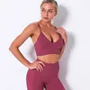 Yoga outfit sexig fitness bh snabbtorkande sömlös sporttank för kvinnor tights Vest Sling Gym Clothe Crop Push Up