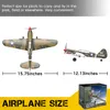 ElectricRC Aircraft P-40 RC Aircraft P40 Fighter 400mm Wingspan 4Ch 6-Axis Gyro One-Key U-Turn Aerobatic RTF RC Airplane Outdoor Toys 230613