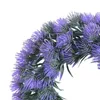 Dekorative Blumen Lavendel Kranz für Haustür Sommer 38cm Frühling Blumen Grün Girlande Home Party Wand Hochzeit Dekor