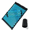 Yoga Mats Spike Acupuncture Massage Yoga Mat Cushiont/Pillow Massager appro.67*42cmAcupressure Cushion Stress Relieve Back Body Pain Mat 230613