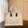 Große Strandtaschen für Damen, Designer-Handtasche, Einkaufstasche, Handtaschen, Top-Leinen, Reisetasche, Umhängetasche mit geprägtem Buchstaben