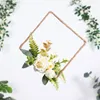 Decorative Flowers Floral Hoop Wreath On The Door Wedding Decoration Spring Wreaths Garlands Wall Hanging Christmas Farmhouse Boho Home