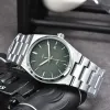 Wristwatches for Men Tisso New Mens Watches Three Needles Automatic Mechanical Watch Top Brand Steel Strap Fashion Prx s