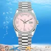 Luksusowe Women Watch Men 3A Watches Wysokiej jakości Precision Precision Automatyczne ruchy ze stali nierdzewnej Wodoodporne światło na ręczę Dhgate Dhgate Diamentowe