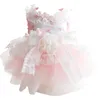Abbigliamento per cani Princess Dog Mesh Dress Floral Lace Design Pet Puppy Skirt Abiti primavera-estate 230614