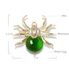 Broschen Luxus Harz Stein Spinne Voller Strass Frosch Brosche Pin Damen Edlen Schmuck Kreative Tier Seide Schal Schnalle