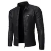 Hommes Cuir Faux Cuir PU Casual Veste En Cuir Hommes Printemps Automne Manteau Moto Biker Slim Fit Outwear Mâle Noir Bleu Vêtements Plus La Taille S-3XL 230613