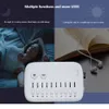 Bebek Monitör Kamera Taşınabilir Beyaz Gürültü Oyuncak Makinesi USB Şarj Edilebilir Uyku Ses Zamanlaması Uyku Monitörleri Uykusuzluk 230613