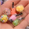 Charms Mix Glass Bottles Milk Tea Cup Ball Earring Diy Findings Keychain Bracelets Pendant For Jewelry Making Drop Delivery Smtww