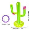 Gioco con la sabbia Divertimento in acqua Accessori per piscine all'aperto Cactus gonfiabile Toss Game Set Giochi galleggianti per piscina Forniture per feste in spiaggia Bar per feste Viaggi 230613