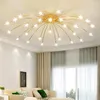 Żyrandole Norbic Creative Chrome Iron Flower G4 Lampa LED Home Deco salon przezroczystą szklaną gwiazdę chanderlier oświetlenie