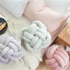 Oreiller créatif noeud boule bébé calme sommeil poupées jouets en peluche chaise dos voiture ménage décoratif cadeaux nordique