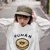 T-shirt da uomo HUMAN MADE T-shirt a maniche corte in cotone di bambù con stampa divertente per uomo donna T230614