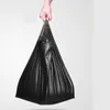 Torby na śmieci czarne plastikowe śmieci torby gospodarstwa domowego grube kamizelka mocny obciążenie przeciek odporny na sprzątanie kuchni 230613