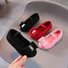 Sneakers Kids Cute Shoes for Girl Princess Autumn Fashion Bow Sequins Children Girls Party Flat Heels Size 21 36 SP132 230613