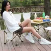 Camp Furniture Outdoor Folding Egg Roll Table Travel Picnic Portable Storage Aluminum Alloy