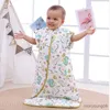 Спальные мешки Осенняя зимняя сумка для ребенка чистая хлопковая пижама новорожденные мальчики одежда для девочек R230614