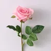 Fleurs décoratives Artificielle Hydratant Texture Rose Latex Simulation Fleur De Mariage Salon Table À Manger TV Cabinet Décor Faux Roses