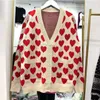 Sweater women new Luxury GGity Letter Brand Designer striped long-sleeved V-neck loose knitted cardigan jacket