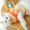 Costumes de chat vêtements chaton prévention de la perte de cheveux mignon doux animal de compagnie marionnette hiver pull fournitures accessoires