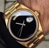 daydate Horloge 41MM Romeins nummer 18K Rose Gold Shell Chocolate Dial Automatisch mechanisch uurwerk Saffierglas