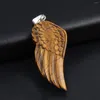 Pendant Necklaces Natural Stone Pendants Feather Shape Rose Red Agates Crystal For Jewelry Making Diy Women Earring Party Gifts