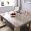 Bordduk Transparent PVC-bordduk Vattentät täckning oljesäker mjuk glas Skydda kök mat placemats textil dec