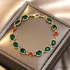 Bracelets Green Waterdrop Bracelet Wedding Jewelry Female For Women R230614