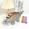 Creative Little Dinosaur Plush Pencil Case Cute Cartoon Animal Children's Toy Pen Kawaii School Bag Pendant