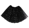 Girls Tutu Skirts Kids Clothes Star Glitter Ballets Fancy Pettiskirt Sequin Stage Dancewear Party Costume Summer Tulle Princess Mini Short Dress