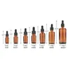 Amber Glas Vloeibare Reagens Pipet Flessen Pipet Aromatherapie 5 ml-100 ml Essentiële Oliën Parfum flessen groothandel gratis DHL Kwhct