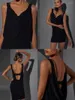 Stage Wear ZYM Ultime danze latine Mini Hip Dress Women Sexy Swing Neck Dancing Practice Training ZYMdancetyle # 2335