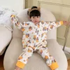 Sleeping Bags Baby Bag Cotton Infant Toddler Sleep Bear Print Split Leg Bed Soft Children Pajamas Jumpsuit