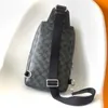 Sac de poitrine pour hommes, Compact, sportif, intelligent, sangle latérale, forme respectueuse du corps, sûr, Double fermeture éclair, sac à bandoulière classique, 2024