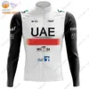 Cykeltröja sätter vinter UAE Team Cycling Jersey Set Long Sleeve Mens Cycling Clothing Road Race Bike Jacket Suit Mtb Ropa Maillot 230613