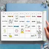 Anteckningar Student Check-in Planner Anteckningsblock Tidshantering Listan Dagliga skolböcker Kalender Kalender Studie STORY Office Office Weekly Plan 230614