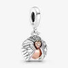 2023 Nya Silver Charm -armband 100 -årsjubileum Duck Pendant Diy Fit Pandora Armband Earrings for Women Wedding Engagement Designer Jewelry Gift