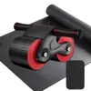 AB Rollers Automatic Rebound Double Round Wheels Domestic Abdominal Ousiser Gym Equipment Core Workouts Sport AB Rollers Coaster 230613