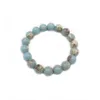 Strand Blue Shoushan Armband Kvinnlig studentvän Par Birthday Presentes Fresh Fashion Round Pärlor Handsmycken gör design