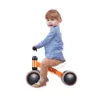 Baby No-Pedal Balance Bike Toddler Learn Ride-On Toy Walker 4 Wheels Orange