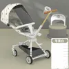 Stroller Can Sit, Lie Down, and Fold, Two-way Baby Trolley, High Landscape, Four-wheel Anti-rollover