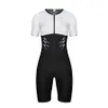 Set di maglie da ciclismo Roka Trisuit manica corta da donna Triathlon Swimskin Summer Road Bike MTB Pro Team Tuta Running Speed Race Equipment 230614