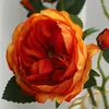 Decorative Flowers Artificial Bouquets Real Touch Fake Austin Rose With Bud Realistic Blossom Silk Long Stem Flower