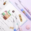 ПК/Лот Kawaii Bear Press Gel Pen для написания милой 0,5 мм чернокожи