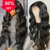 Human HairPlucked Human Hair Capless Frontal Wigs Synthetic Body Hd Wave Full Lace Wig Brazilian Pre for Women Closure 1
