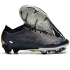 Sac cadeau Qualité Football Football Bottes Zoom Vapores 15 Elite FG Knit Chaussures Basse Cheville Hommes En Plein Air En Cuir Souple Ronaldo CR7 Mbappe Formateurs Crampons De Football Taille US 6.5-11